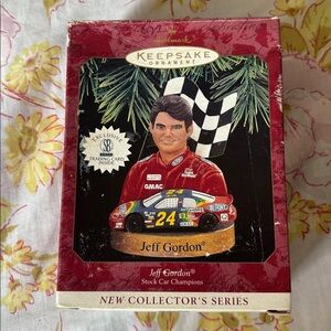 Jeff Gordon NASCAR Hallmark Keepsake Ornament box is damaged without card!